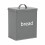 Oypla Oypla 5 Piece Grey Kitchen Canister Storage Tin Set Bread Biscuits Tea Sugar Coffee 8