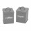 Oypla Oypla 5 Piece Grey Kitchen Canister Storage Tin Set Bread Biscuits Tea Sugar Coffee 5