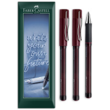 Faber-Castell Beyond Gel Broad Pen 0.6mm Red Pack of 3