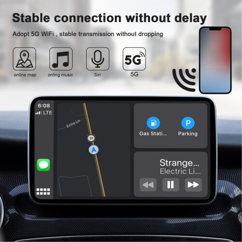 CarPlay kabelloser Adapter USB-C ABS Plug & Play 2