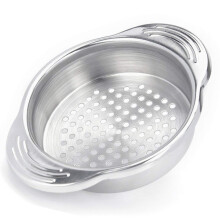 Couvercle presse-thon, passoire en acier inoxydable, éliminateur d'huile sans dégâts, compatible avec les boîtes à large ouverture, antirouille,