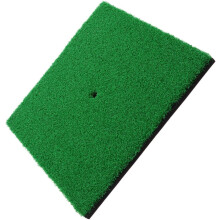 Tappetino da golf 30x30 cm, verde scuro, in erba sintetica, per allenamento e pratica, adatto sia per interni che per esterni.