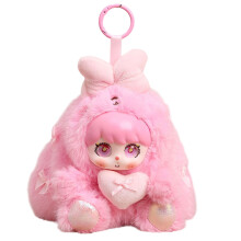 Porte-clés lapin Adorable, tissu de haute qualité et-Rose rouge