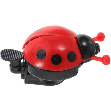 Timbre de bicicleta infantil con diseño de mariquita de dibujos animados, accesorio de timbre de bicicleta de 22 mm para niños pequeños.