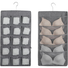 Sacchetto porta biancheria intima a doppia faccia, realizzato in robusto tessuto Oxford, per slip e mutande.