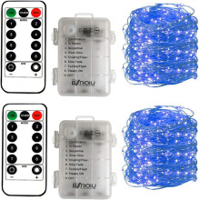Slingerlampjes op batterijen, zilverkleurige draadjes, veelzijdige decoratie voor binnen en buiten, creëert een ontspannen, romantische en warme