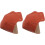 Pu Quad Roller Skate Toe Caps Protective Covers – Orange Artificial Leather Skating Toe Guards 1