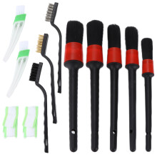 Kit di 12 pennelli per detailing dell'auto 20,5-24 cm, Set
