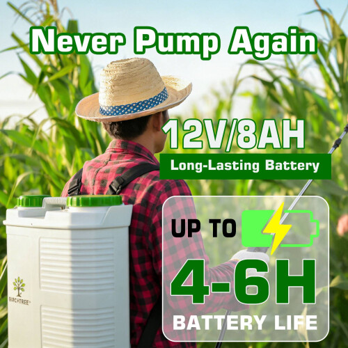 Birchtree BIRCHTREE 16L Electric Knapsack Backpack Sprayer 2