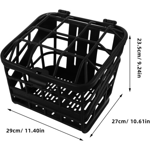 Plastcykelkorg för framstyre Hopfällbar cykelkorg 1