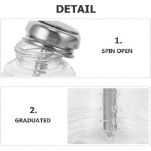 Impressão garrafa para unhas limpa líquido recarregável vazio garrafa de vidro dispensador multifunção fornecimentos de manicure para uso diário