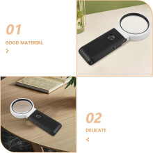 Faltbare Tischlupe mit Licht, 90 mm, 5-25-fache Vergrößerung, freihändige Reparaturlupe