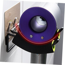 Estante para secador de pelo Punch, organizador de pared sin necesidad de taladrar, estante de almacenamiento para secador, decoración moderna.