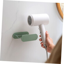 Wall Hair Dryer Rack Bathroom Storage Shelf Steel Hair Dryer Storage Holder for Bathroom Supply Drying Rack Holder