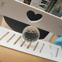 Kristall-Golfball-Ornament als Tischdekoration mit feiner Verarbeitung und Langlebigkeit