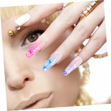 Lettere decorative con paillettes, ciondoli per nail art, glitter dell'alfabeto per manicure.