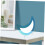 Espelho de parede ondulado espelho de decoração da lua de acrílico Boho Home Decor Estética Stand 1