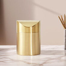 Mini-Mülleimer aus Edelstahl, luxuriöses Design, elegante Verarbeitung, multifunktional und platzsparend
