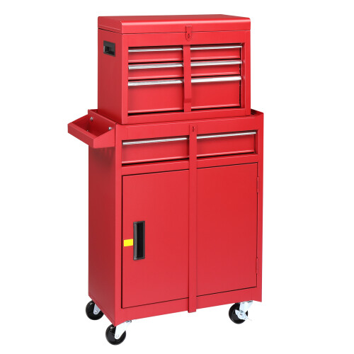 Combination Tool Cart Workshop Trolley 4 Drawers with Wheels - Garage & Workshop 1