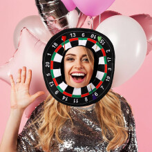 Dartboard Hat Hood Party Cosplay Headwear with Fun Patterns Pp Cotton Cloth
