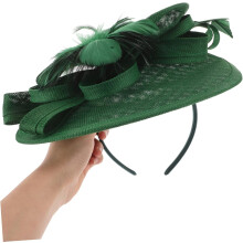 Elegant Plume Flower Headdress for Women Fascinator Headband Hair Accessories Tiny Hats Hair Clips