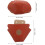 Pu Quad Roller Skate Toe Caps Protective Covers – Orange Artificial Leather Skating Toe Guards 2