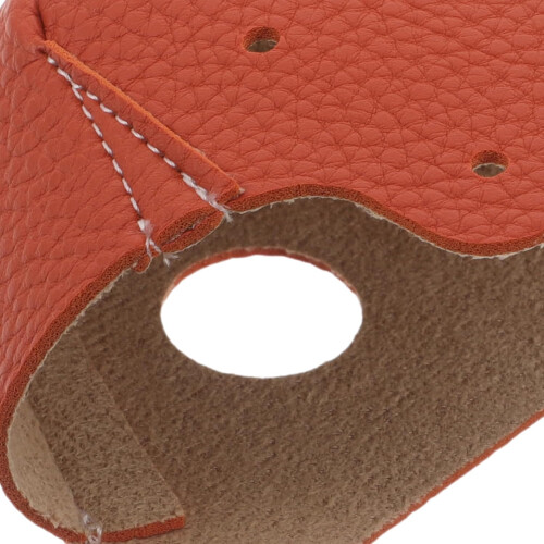 Pu Quad Roller Skate Toe Caps Protective Covers – Orange Artificial Leather Skating Toe Guards 2