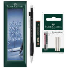 Faber-Castell Grip 1345 Mechanical Pencil Set Leads, Refills Black
