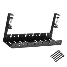 Der verstellbare Kabelmanagement-Tabletthalter-Schwarz 40cm