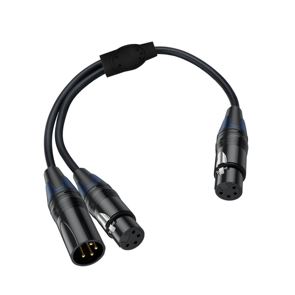 Durability 4Pin Xlr Male To Female Y Splitter Cable For-F 7627001512559