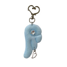 Cute Retro Key Chain Delicate Wing Charm Key Organiser-Blue