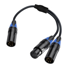 Hochwertiges 5-poliges XLR-Y-Splitter-5-poliges XLR-Kabel für-F