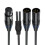 Durability 4Pin XLR Y Splitter Microphone Cable For-F 7
