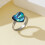 Artisanal Crafted Adjustable Ring Featuring Real Seashells-B 7