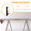 Adjustable Under Desk Cable Holder Management-White 30 to 54cm 7