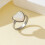 Fashionable Adjustable Ring Showcasing Natural Seashells-C 6