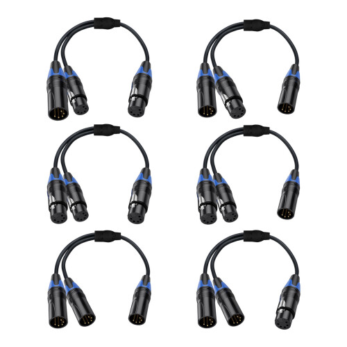 Quality 5Pin XLR Y Splitter Cable 5Pin XLR Cable For Stage-D 1