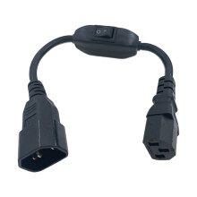 Koperdraad C14 naar C13 stroomverlengkabel met-0,5 meter