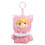 Porte-clés de poupée Miniature, accessoire en tissu-Rose 1
