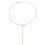 Collier réglable polyvalent ton argent avec lien circulaire,-Or 1