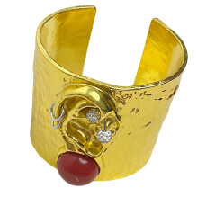 Ornement élégant de main d'alliage de bracelet de manchette-204