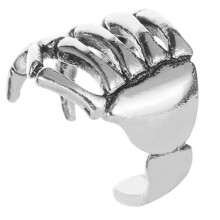 Trendy gotische oor manchet legering wervelkolom bot-zilver