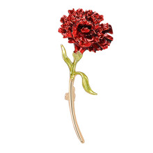 Trendy Flower Brooch For Women Versatile To Pair-Big red 2657