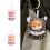 Lovely Leopard Pattern Print Keychain Elastic Fabric Doll-Pink 4