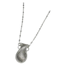 Elegante silberne Teekannen-Halskette aus-Silberner Wasserkocher