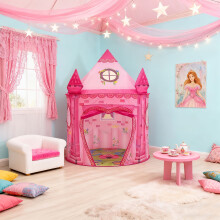 A Pink Castle Tent That Is Breathable And Ventilated, Suitable For Both Indoor And Outdoor Use