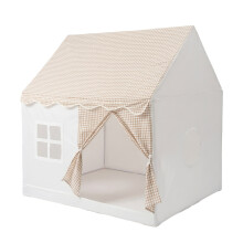 Portable Large Size Khaki House Tent, Toy Tent, Easy to Install Game Tent, Foldable Indoor And Outdoor Playhouse, Pretend Play