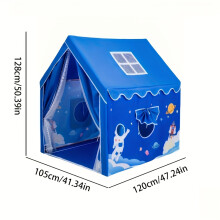 Interstellar Exploration Space Tent Secret Base, Dual-Use for Outdoor and Indoor, Portable and Foldable Children's Playhouse