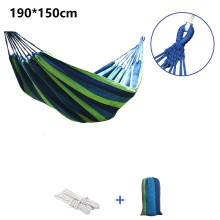 (190*150) Outdoor Garden Brazilian Hanging Hammock Spreader Bar Cotton Fabric Hanging Garden Hammock For One Two People Easy Assembly