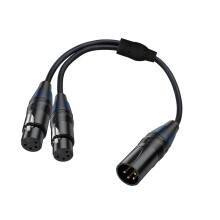 XLR Kabel Professionele 4Pin XLR Man-vrouw Y Splitter Kabel-B